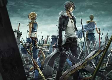 squall leonhart with group