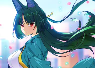 Anime Girl with Fox Ears