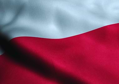 Waving Poland Flag