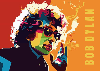 Bob Dylan Pop Art Portrait