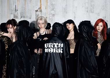 aespa K-Pop Group Poses in Urban Setting