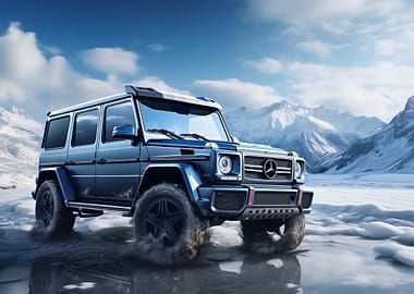 Mercedes G-Wagon in winter