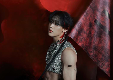 K-Pop Idol in Futuristic Outfit bambam