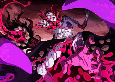 Demonic creature with two heads