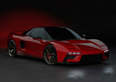 Red Acura NSX Sports Car