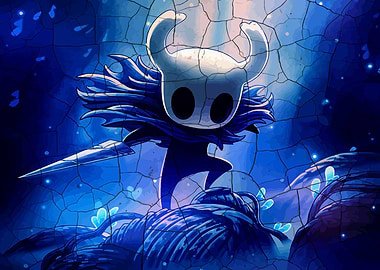 The Knight Hollow Knight Game Illustration