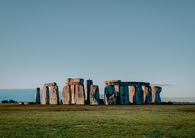 Stonehenge Minimal Landscape – Prehistoric Monument Photography