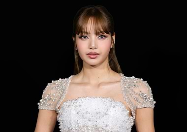 Woman in a white beaded dress Lisa