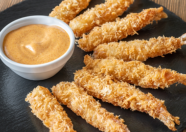 Crispy Coconut Shrimp with Dipping Sauce