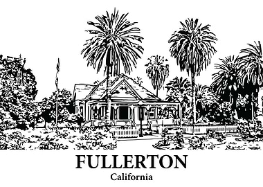 Fullerton California Cityscape