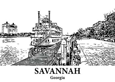 Savannah Georgia Riverboat