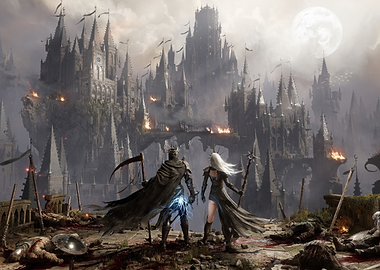 Dark Fantasy Castle Scene