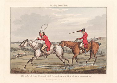Two Huntsmen on Horseback