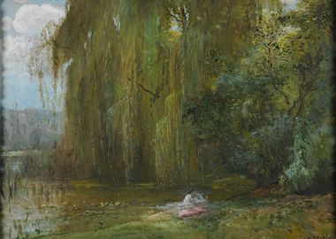 Serene Willow Tree by the Water