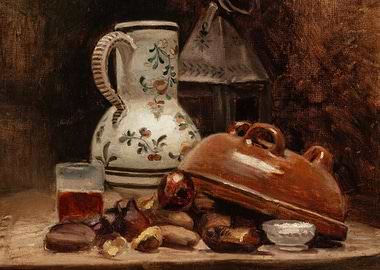 Still Life with Pitcher and Food
