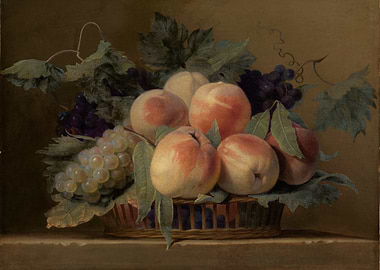 Still Life of Fruit in a Basket