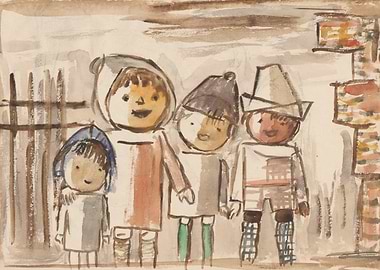 Children in costumes