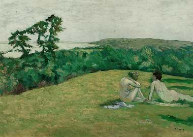 Two Nudes in a Landscape