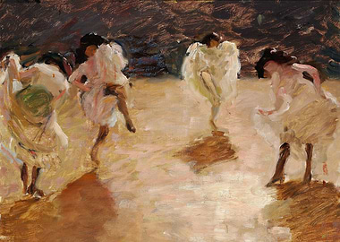 Dancers in White Dresses