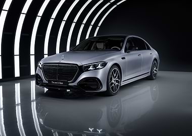 Silver Mercedes-Benz S-Class in a Tunnel