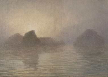 Misty Islands on Water