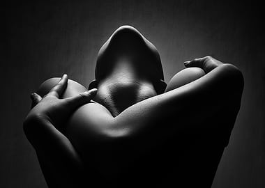 Black and White Nude Study