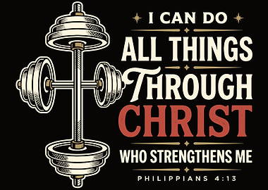 Dumbbell with Inspirational Quote