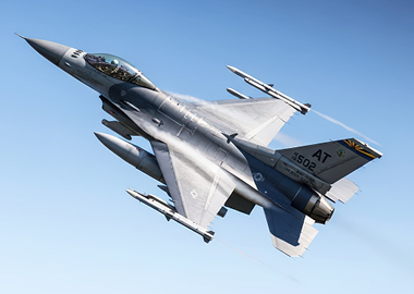 F-16 Fighter Jet in Flight