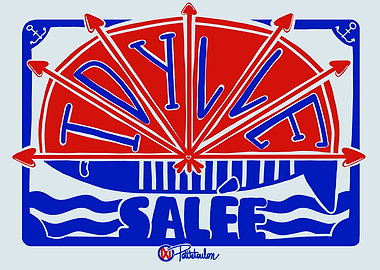 Nautical Style Love Text Art