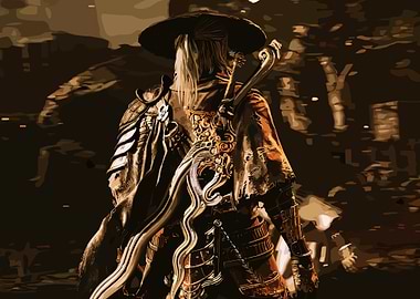 Samurai Warrior with Sword