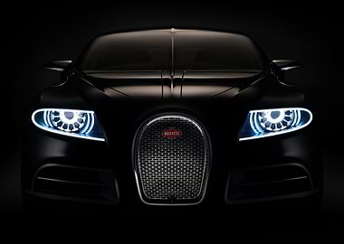 Bugatti Car Front View