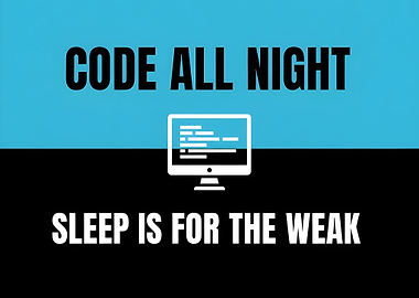 Code All Night Sleep is for the Weak