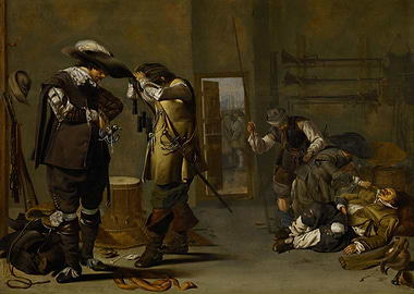 Soldiers in a Barracks