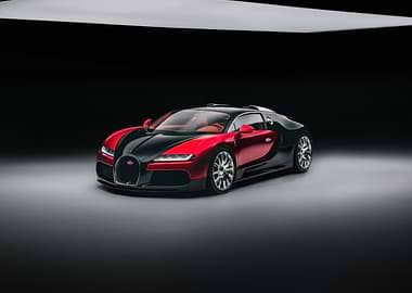 Bugatti Veyron in Red and Black