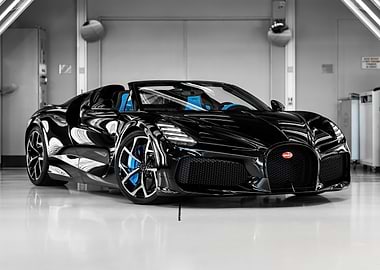 Black Bugatti Divo Roadster