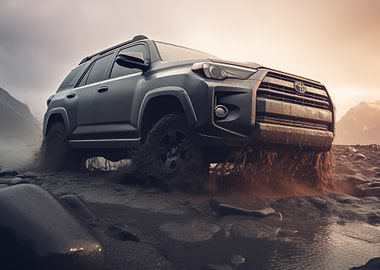 Toyota 4Runner in Mud