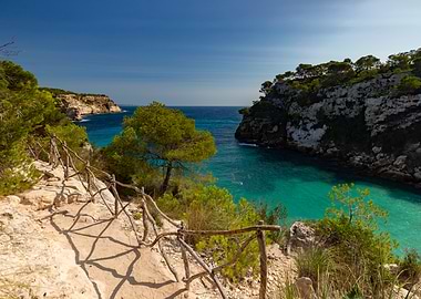 Coastal Path Overlooking Turquoise Bay, Menorca