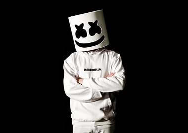 Marshmello in White Hoodie
