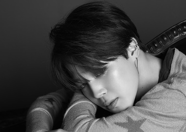Black and White Portrait of Jimin