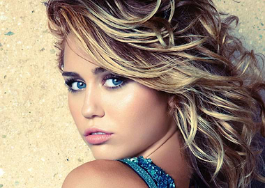 Miley Cyrus Close-up Portrait
