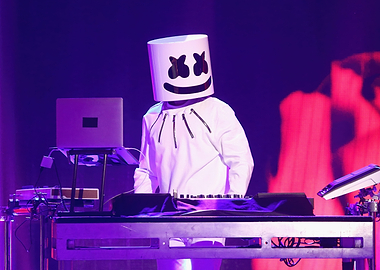 Marshmello Performing on Stage