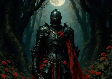 Knight in a Rose Garden