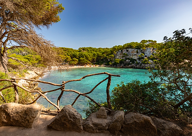 Turquoise Bay with Rocky Shoreline, Menorca
