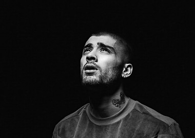 Zayn Malik looking up