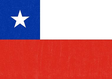 Chile Flag Distressed