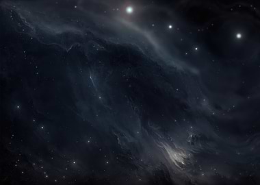 Deep Space Nebula with Stars