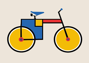 Geometric Bicycle Illustration