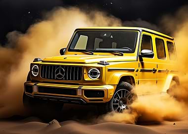 Mercedes G Wagon in Desert