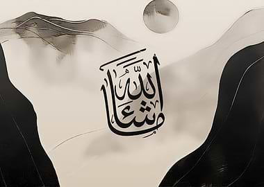 Masha’Allah — Thuluth Arabic Calligraphy