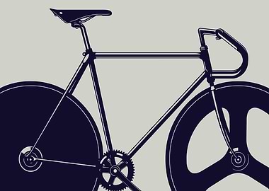 Minimalist Bicycle Illustration